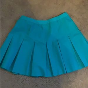 Teal mini skirt